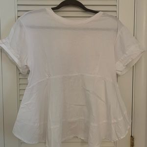 Anthropologie unique white shirt